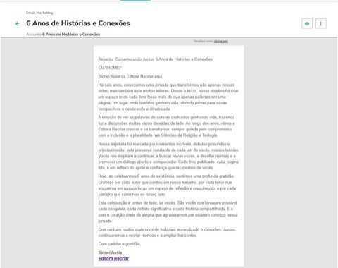 E-mail marketing 6 anos de história