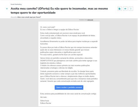 E-mail marketing Abre esse e-mail